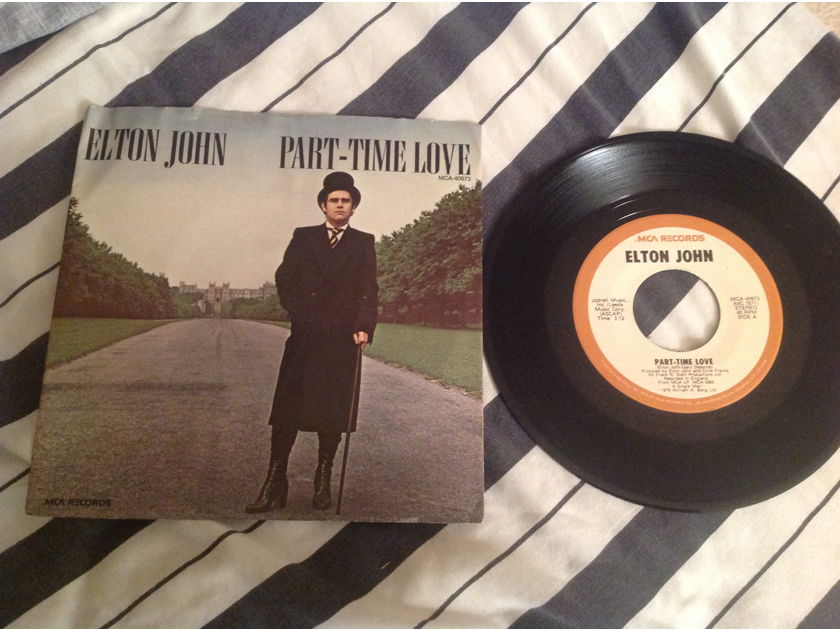 Elton John Part-Time Love/I Cry At Night 45 With Picture Sleeve
