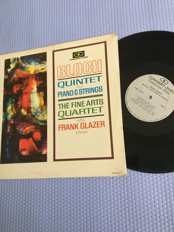 Frank Glazer the fine arts quartet Bloch quintet  For p...