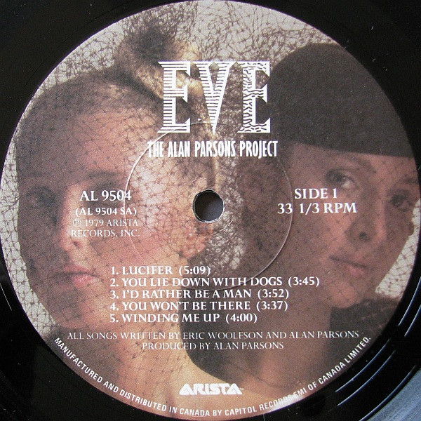 The Alan Parsons Project – Eve 1979 NM- ORIGINAL VINYL ... 5
