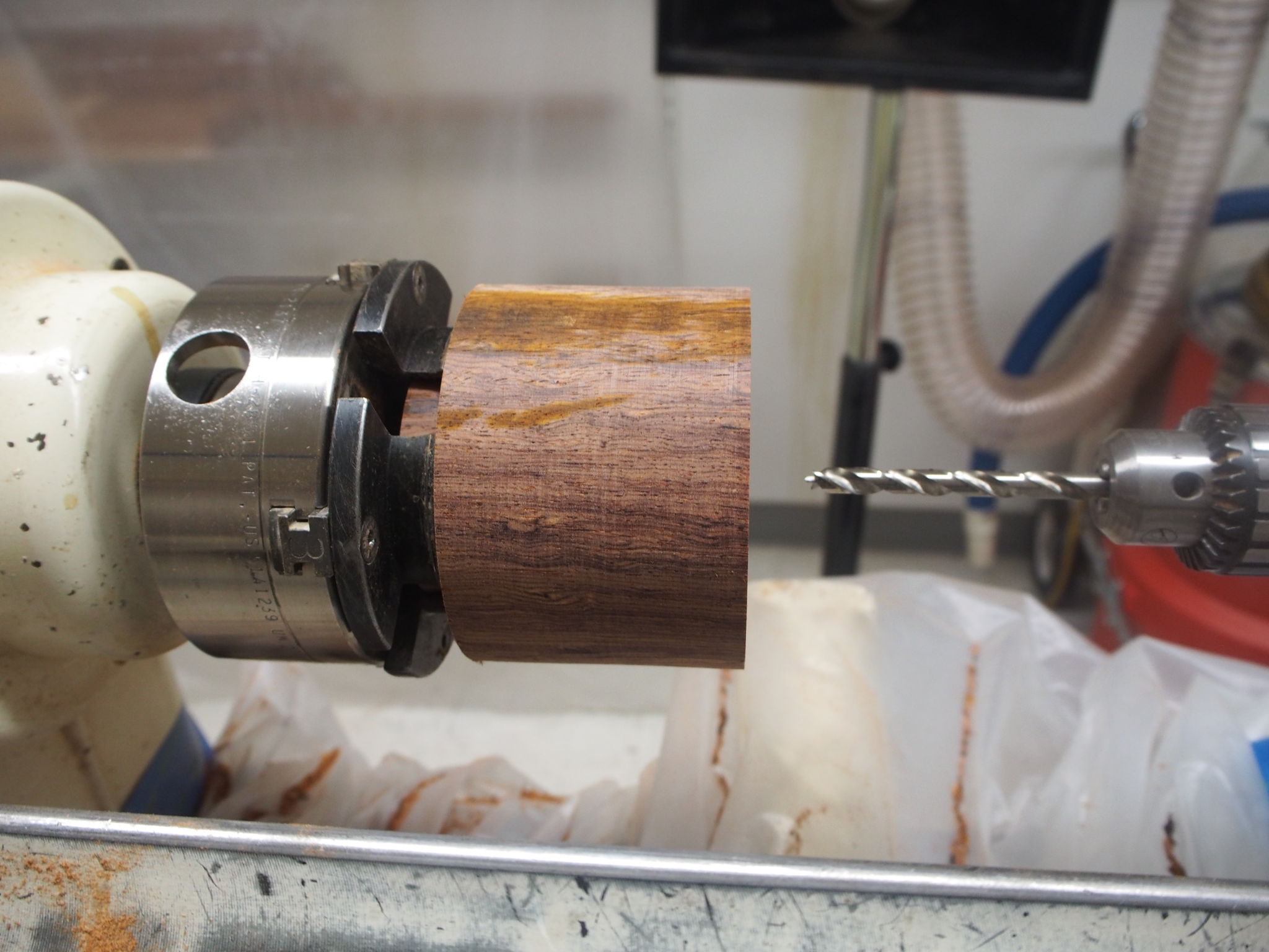 Drilling the spindle hole