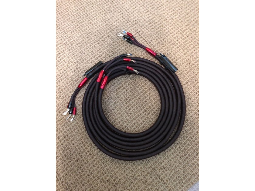 AudioQuest Redwood   12 FT Single Bi-Wire w/Silver Spades   ***Blow-Out Opportunity w/Free Shipping***