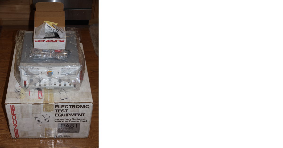 Sencore PA81 Power Amplifier Analyzer For Sale Audiogon