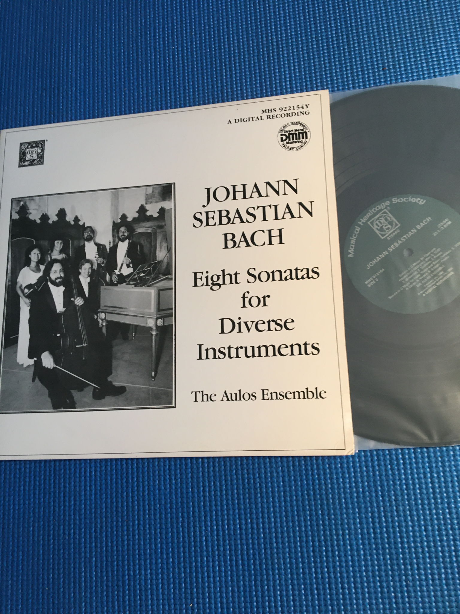 MHS 922154y DMM double Lp record Bach  The Aulos Ensemb... 2