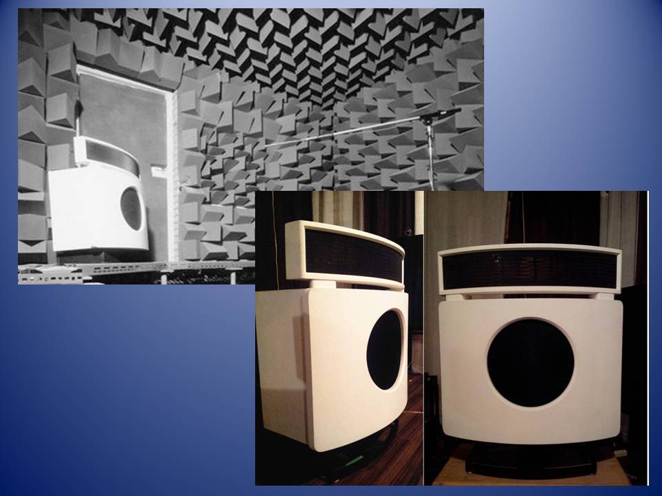 B&W Electrostatic DM70c with 13 inch Woofers - John Bowers favorite Speaker.  Maybe mine too 8^0 time will tell.