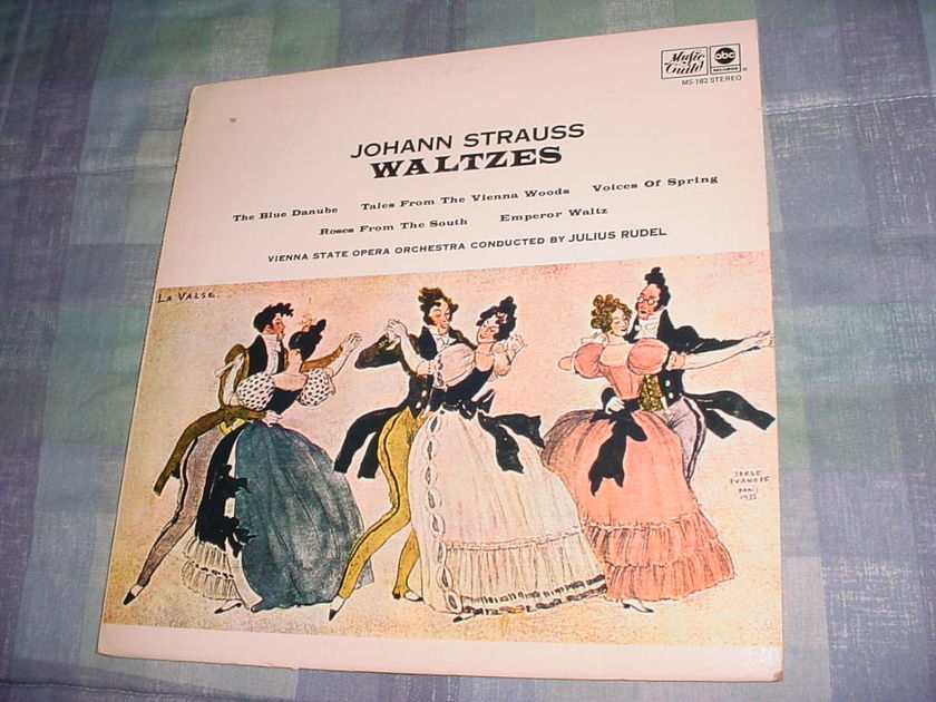 Johann Strauss Waltzes lp record Julius Rudel Music Guild ABC MS-182