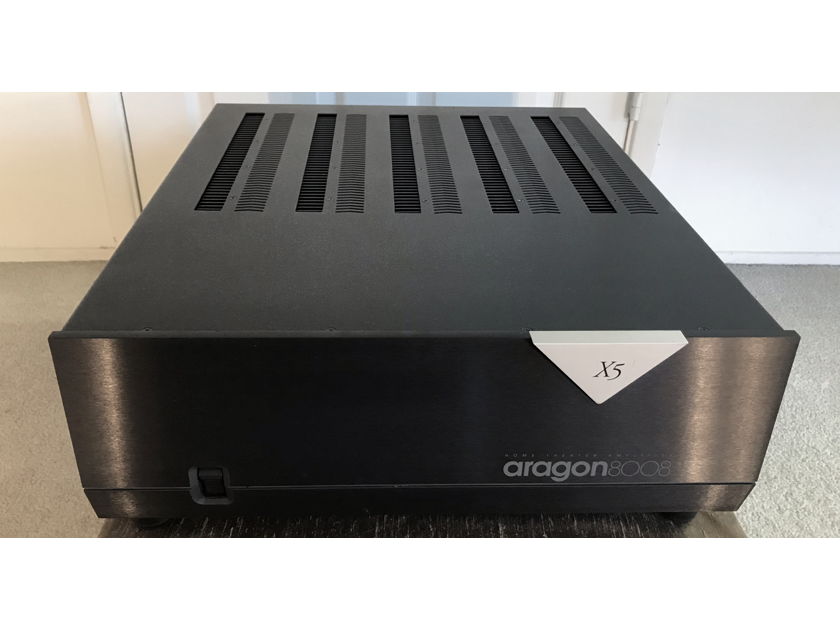 Aragon 8008 X5 HOME THEATER AMPLIFIER, 200W@8 OHMS, 400W@4 OHMS, EXCELLENT CONDITION