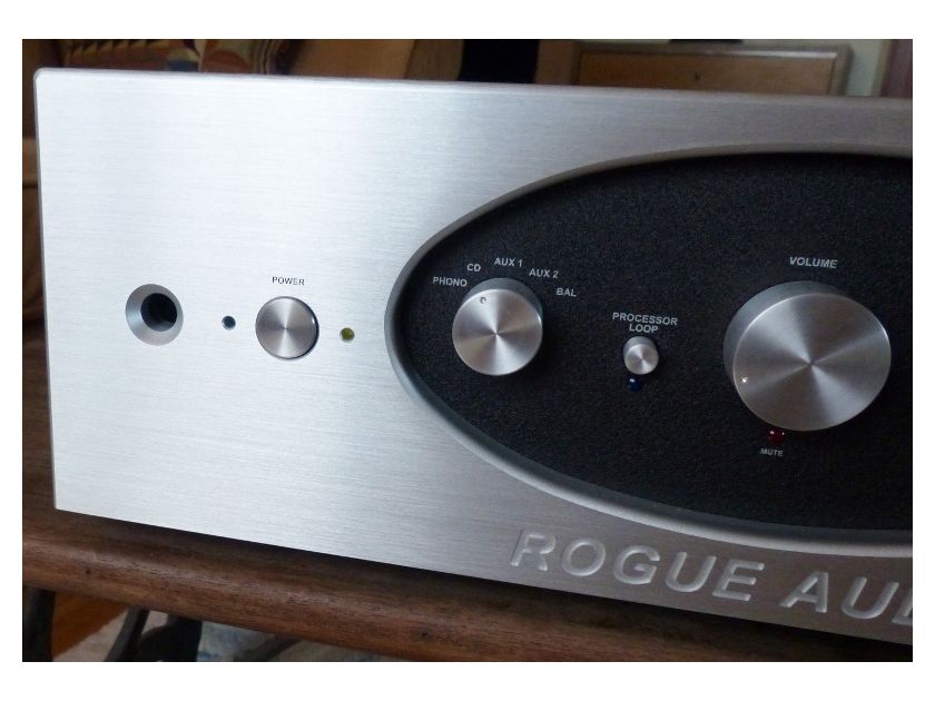 Rogue Audio Pharaoh    Hybrid Integrated Amp Silver Face Plate Low Hours