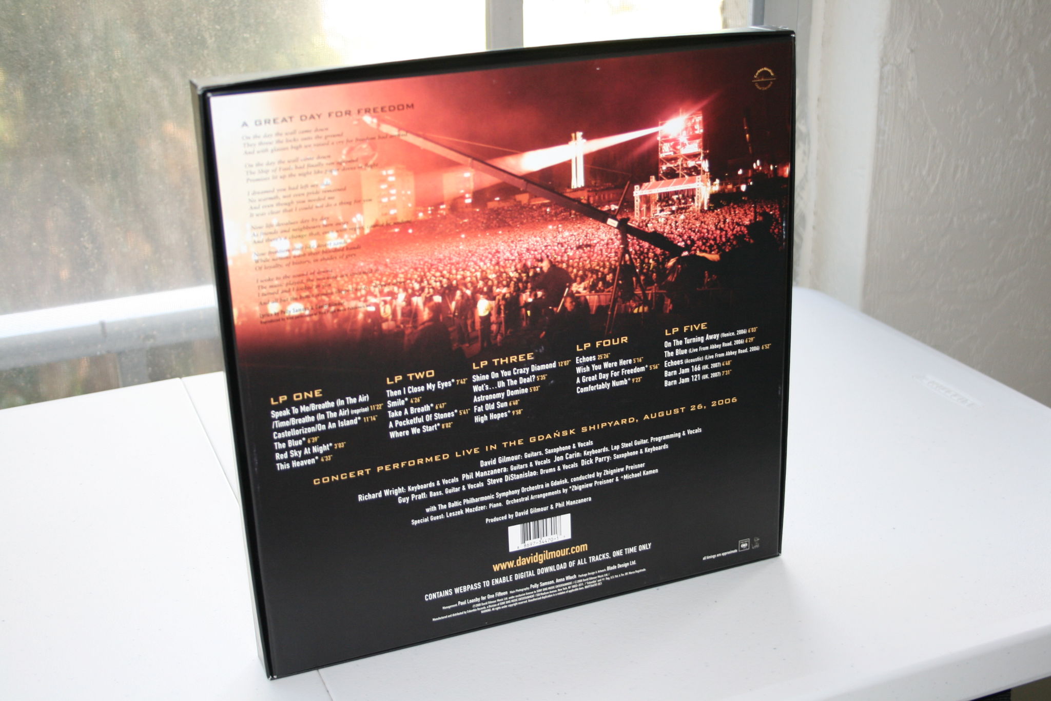 David Gilmour Live In Gdansk Box Set 5 LP 180G (Used) 2