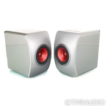 KEF LS50 Wireless Bookshelf Speakers; Titanium Grey Pai...