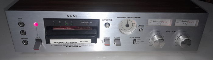 *RARE* AKAI CR-83D 8-Track Stereo Cartridge Deck Player...