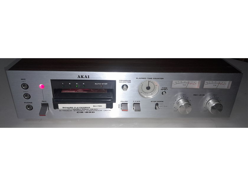 *RARE* AKAI CR-83D 8-Track Stereo Cartridge Deck Player/Recorder - Dust-Free Head