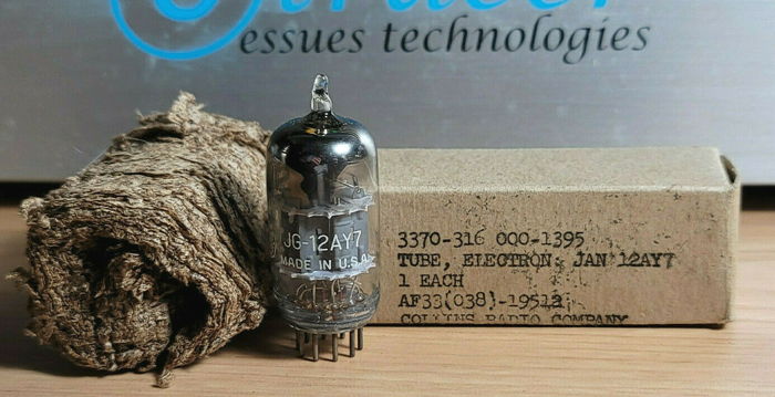 12AY7 GE GENERAL ELECTRIC VINTAGE TUBE NOS 1953-1955