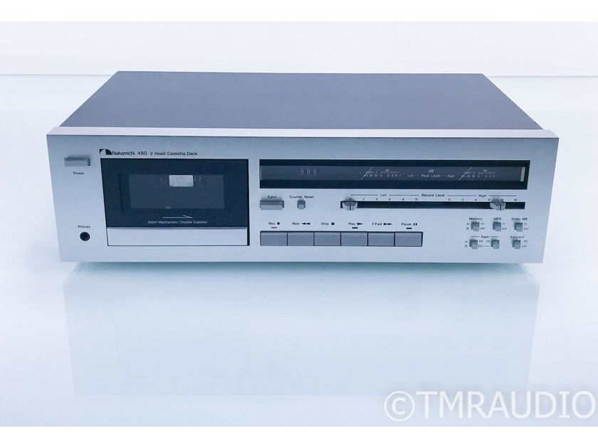 Nakamichi 480 2-Head Cassette Deck; Tape Recorder; AS-IS (Does Not Play Tapes) (17998)