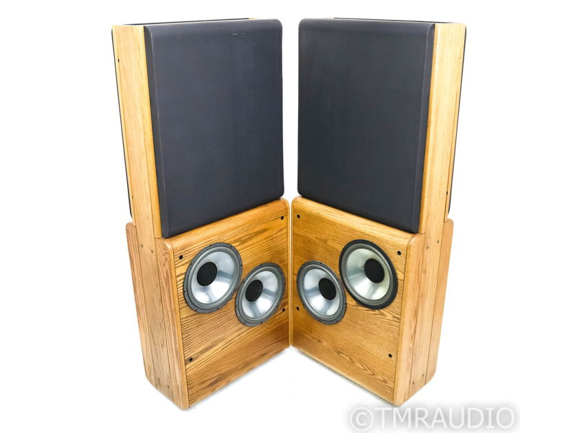 Infinity RS-4.5 Vintage Floorstanding Speakers; Oak Pair; RS4-5; Restored - Rare (26797)