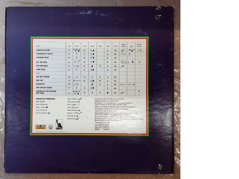 Canned Heat - Hallelujah 1969 EX ORIGINAL VINYL LP Liberty LST-7618