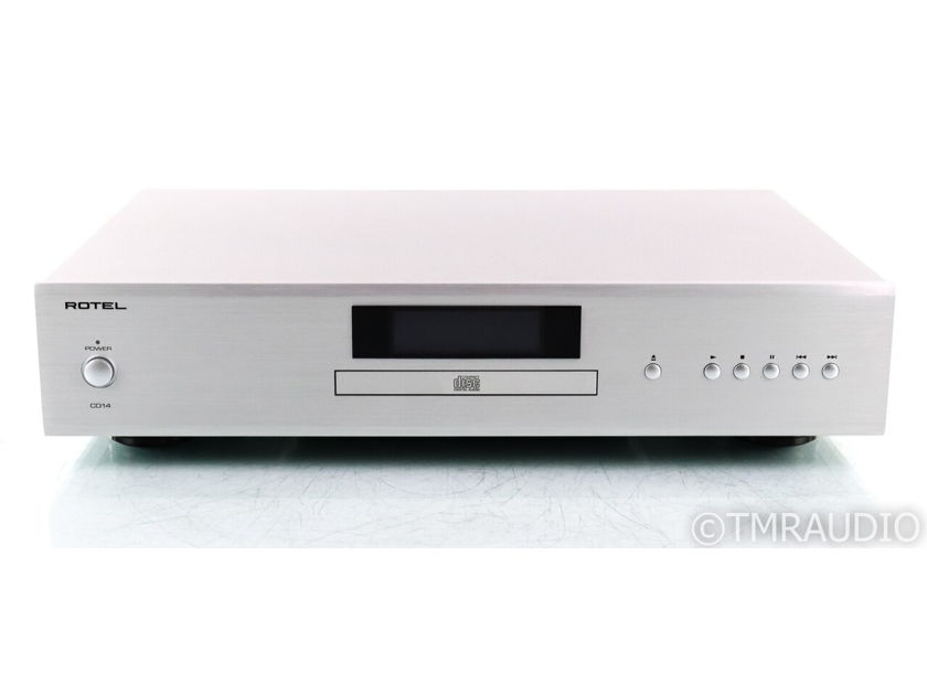 Rotel CD14 CD Player; CD-14; Silver; Remote (32337)