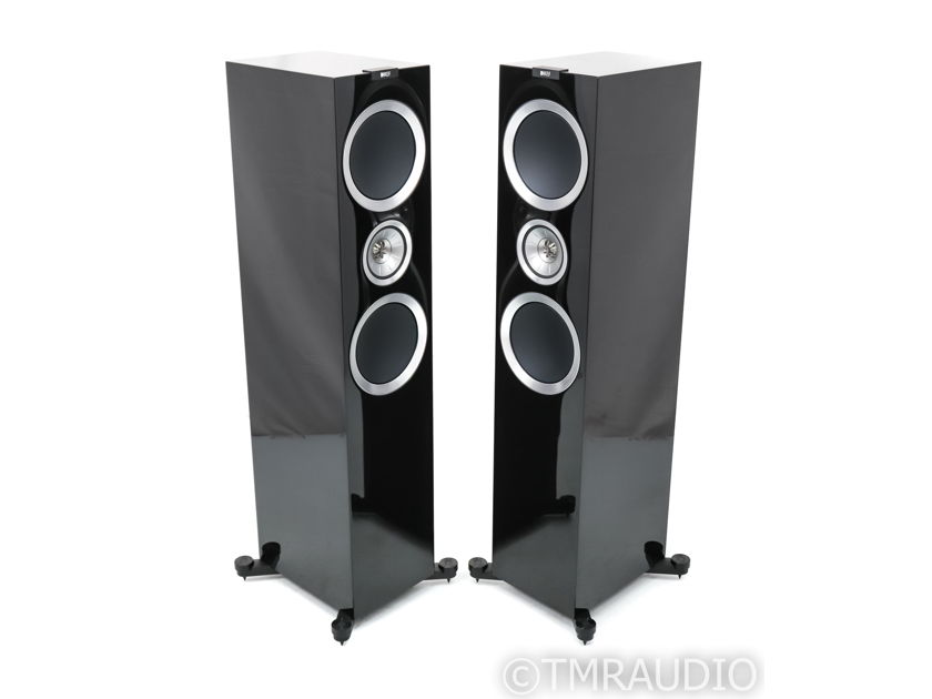 KEF R900 Floorstanding Speakers; Gloss Black Pair (42582)