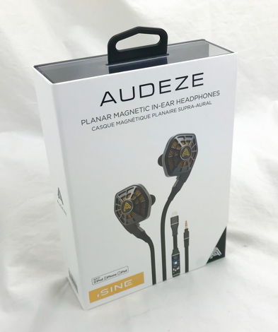 Audeze iSine20 New/sealed w/ optional lightning cable