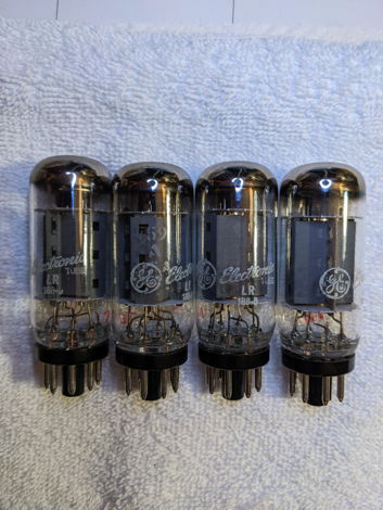 Quad 7591A NOS GE coin-base tubes