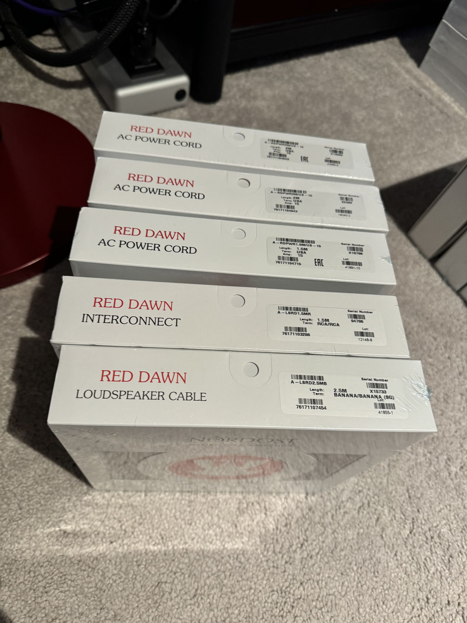 Nordost  Red Dawn interconnect 2