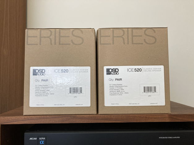 OSD Audio ICE520 in ceiling speakers, two pair for less...