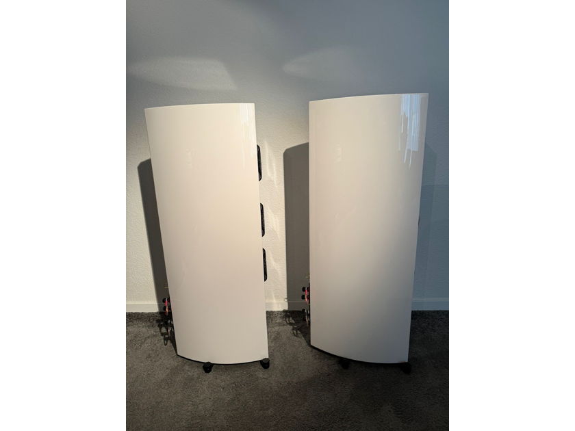 Gauder Akustik Cassiano MK2 Black Edition speakers in white