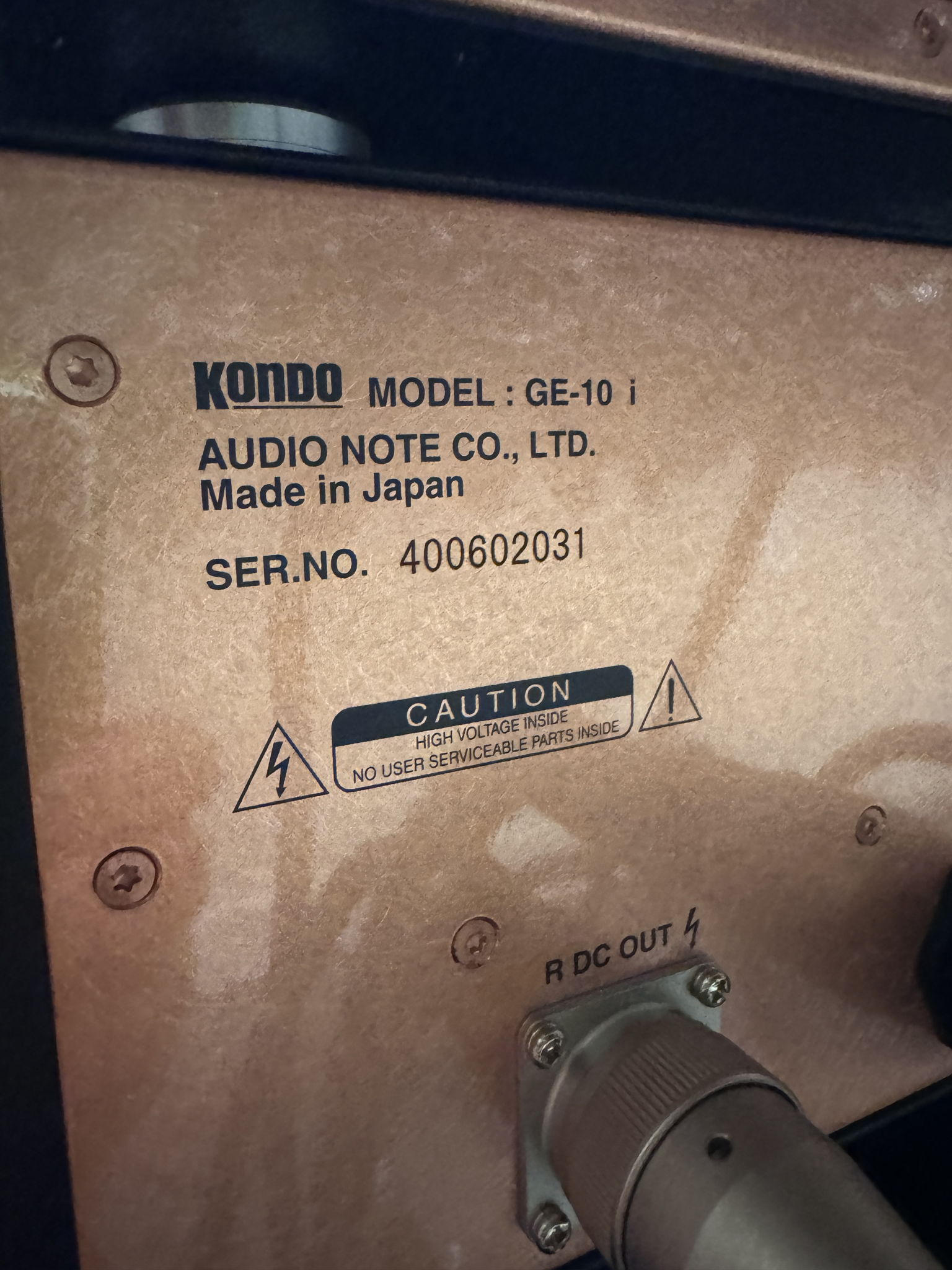 Kondo AudioNote Japan GE-10 5