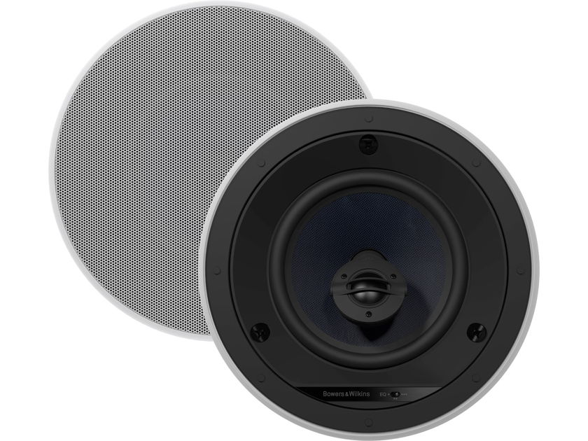 B&W CCM663 In Wall Speakers; White Pair (New) (1/4) (26275)