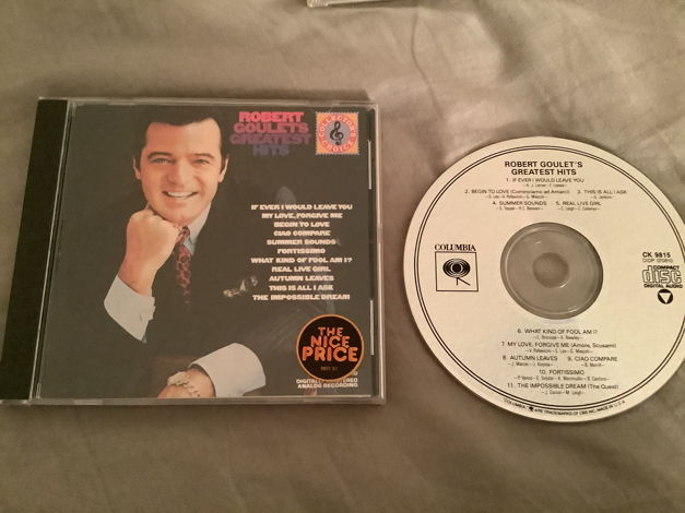 Robert Goulet Columbia Records CD  Greatest Hits