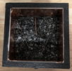 Interior rock salt/crushed charcoal/natural tourmaline pieces