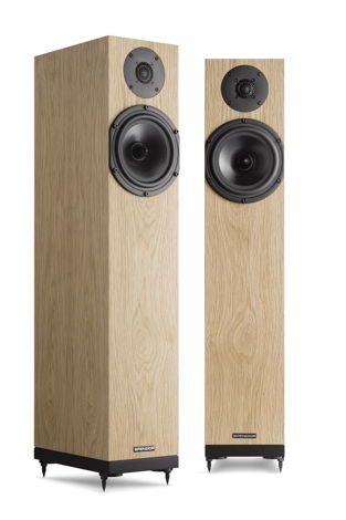 Spendor A4 Floor Standing Speakers - Natural Oak - FACT...