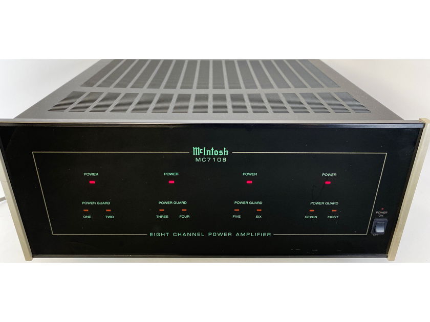 McIntosh MC7108 Eight Channel Amplifier - Configurable and Near Mint