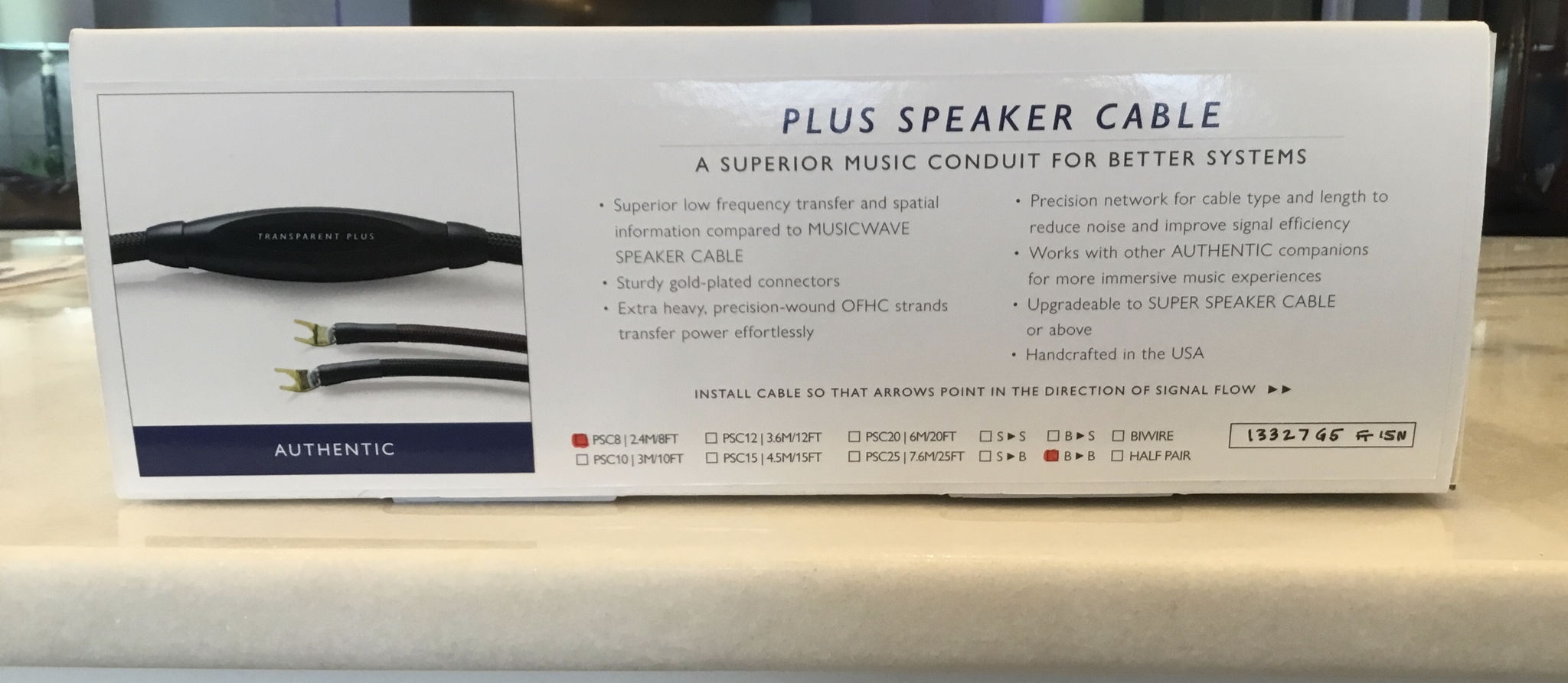 Transparent Audio Plus Speaker Cable Gen5  For Sale