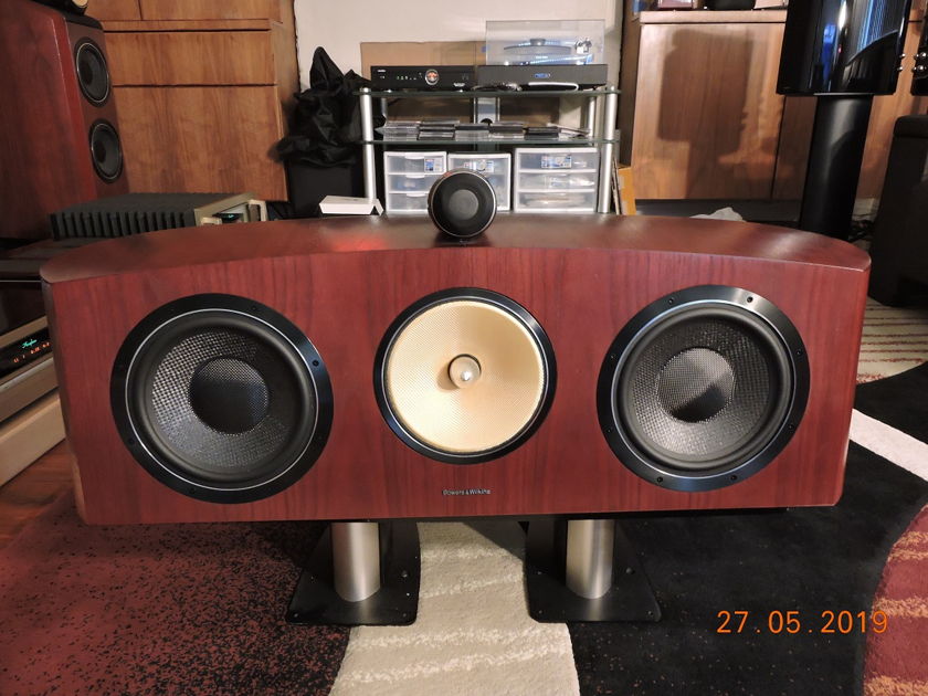 B&W (Bowers & Wilkins) HTM2 Diamond II ultimate center speaker in rosenut