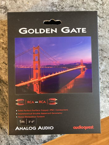 AudioQuest Golden gate 1M interconnects(RCA)