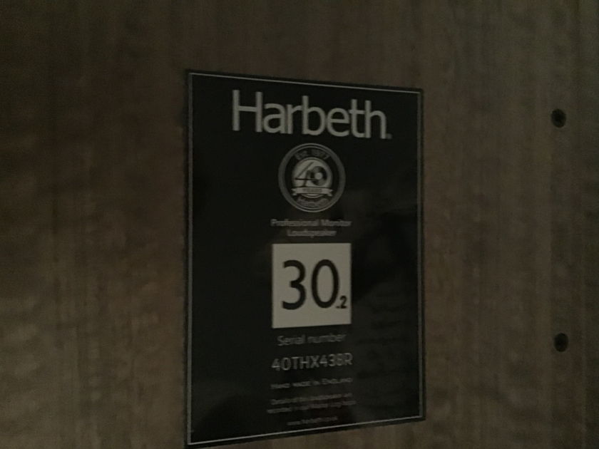 Harbeth 40th Anniversary Monitor 30.2 Speakers Flawless