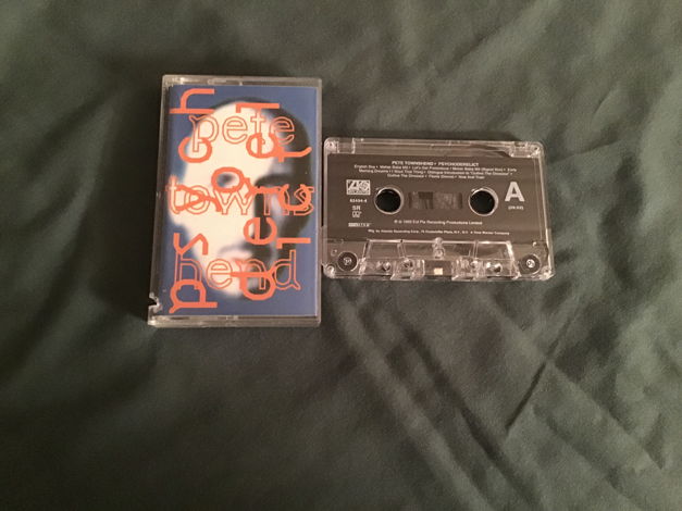 Pete Townshend  Psychoderelict Pre Recorded Cassette