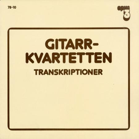 Gitarrkvartetten   Transkriptioner - Opus 3 Recordings