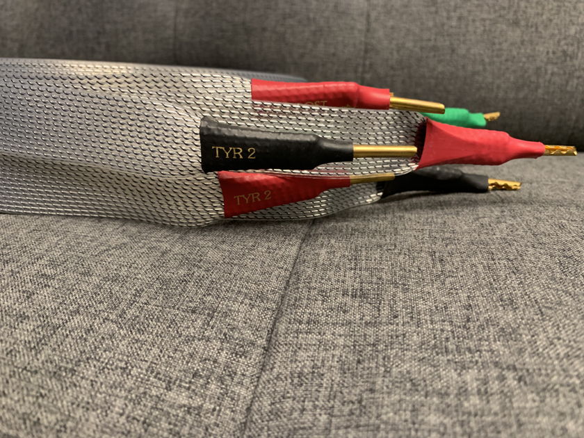 Nordost Tyr 2 - Speaker Cables - Bananas (Z-Plugs) On Both Ends - 4 Meter Length