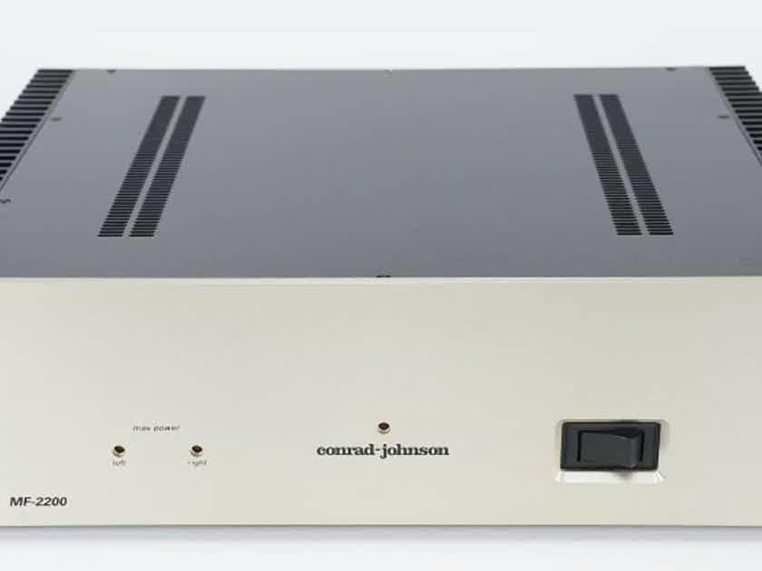 Conrad Johnson Mf 20 Stereo Power Amplifier Amplifiers Audiogon