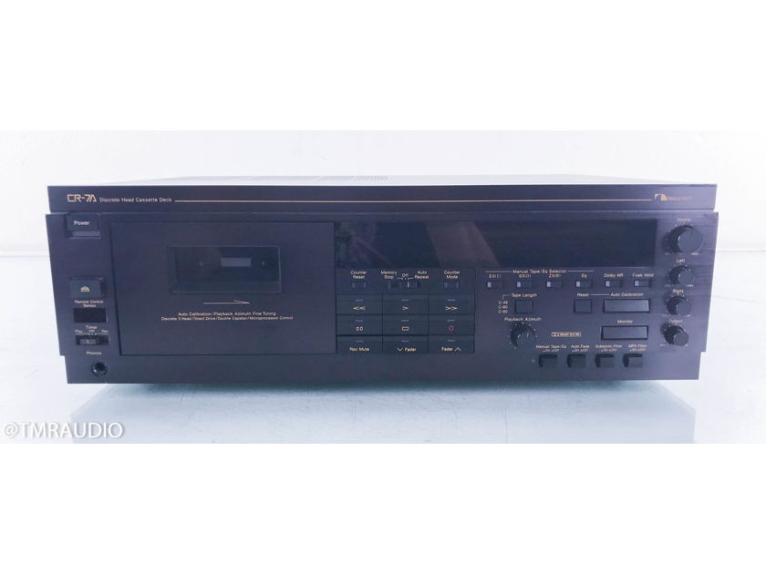 Nakamichi CR-7A Cassette Deck Tape Recorder; Upgraded Gear Drive (14460)