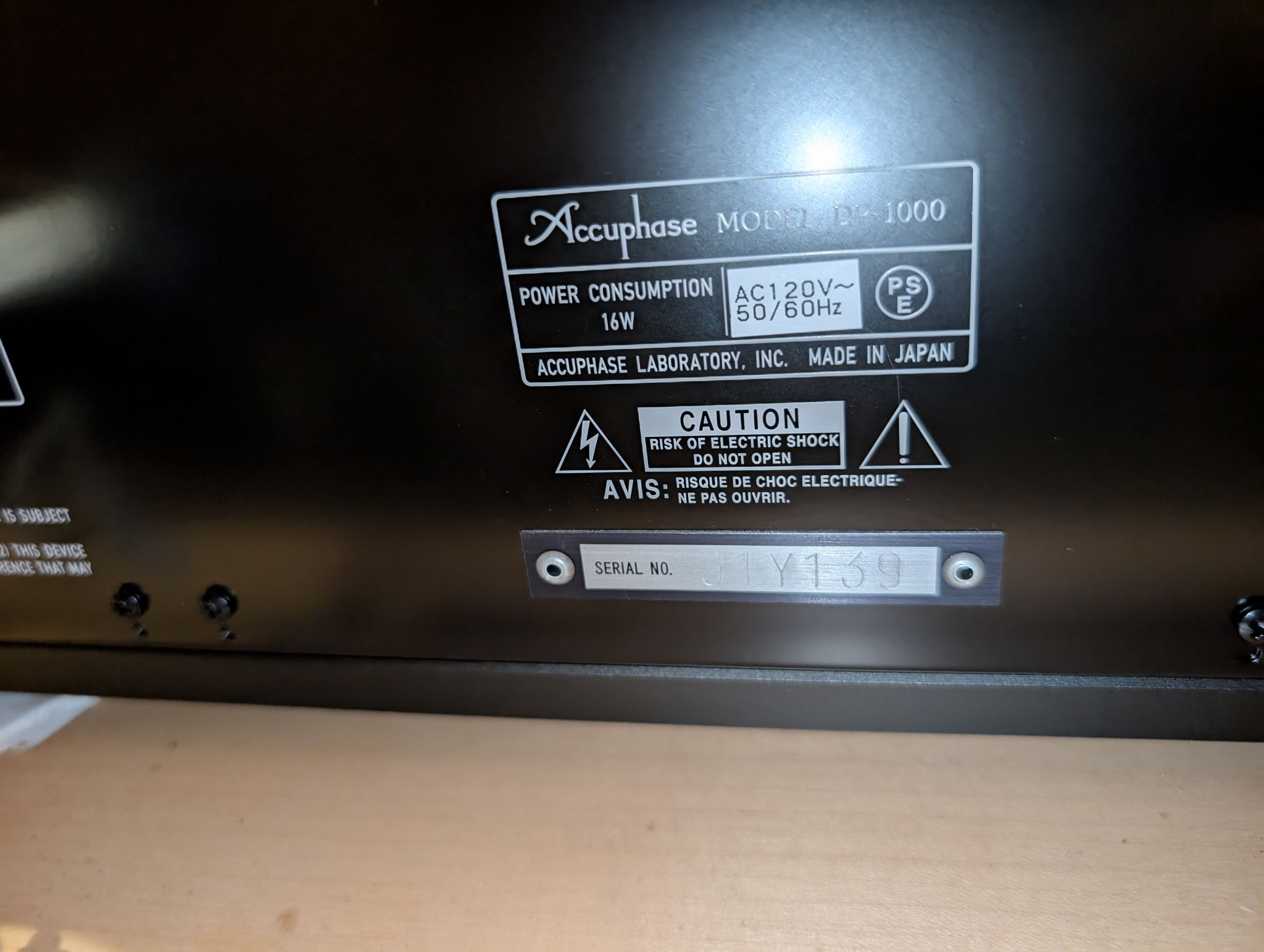 Accuphase DC-1000/DP-1000: SACD Transport & DAC - 120V 7