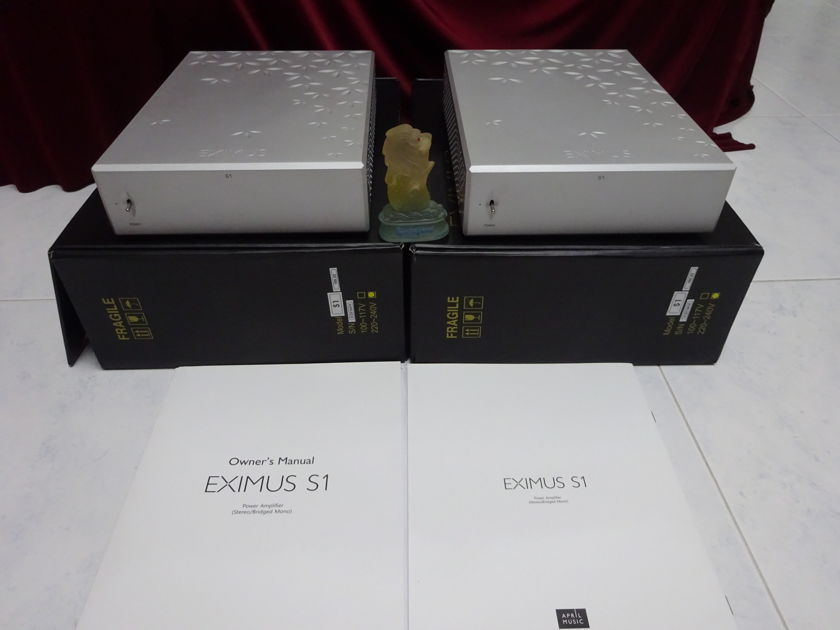 April Music Inc. Eximus S1 Stereo Power Amp (2 pcs available)