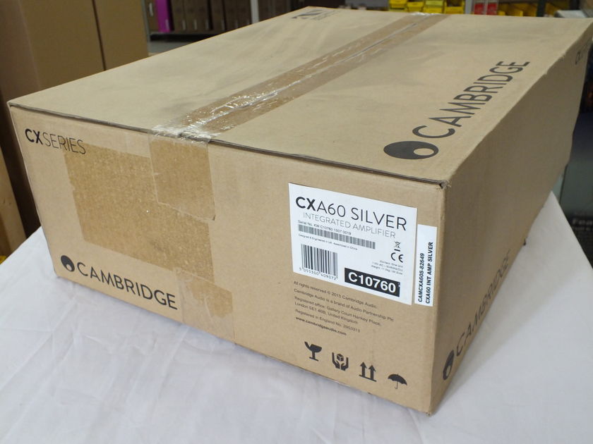 CAMBRIDGE AUDIO CXA60 Integrated Amplifier (Silver): NEW-In-Box; 30% Off