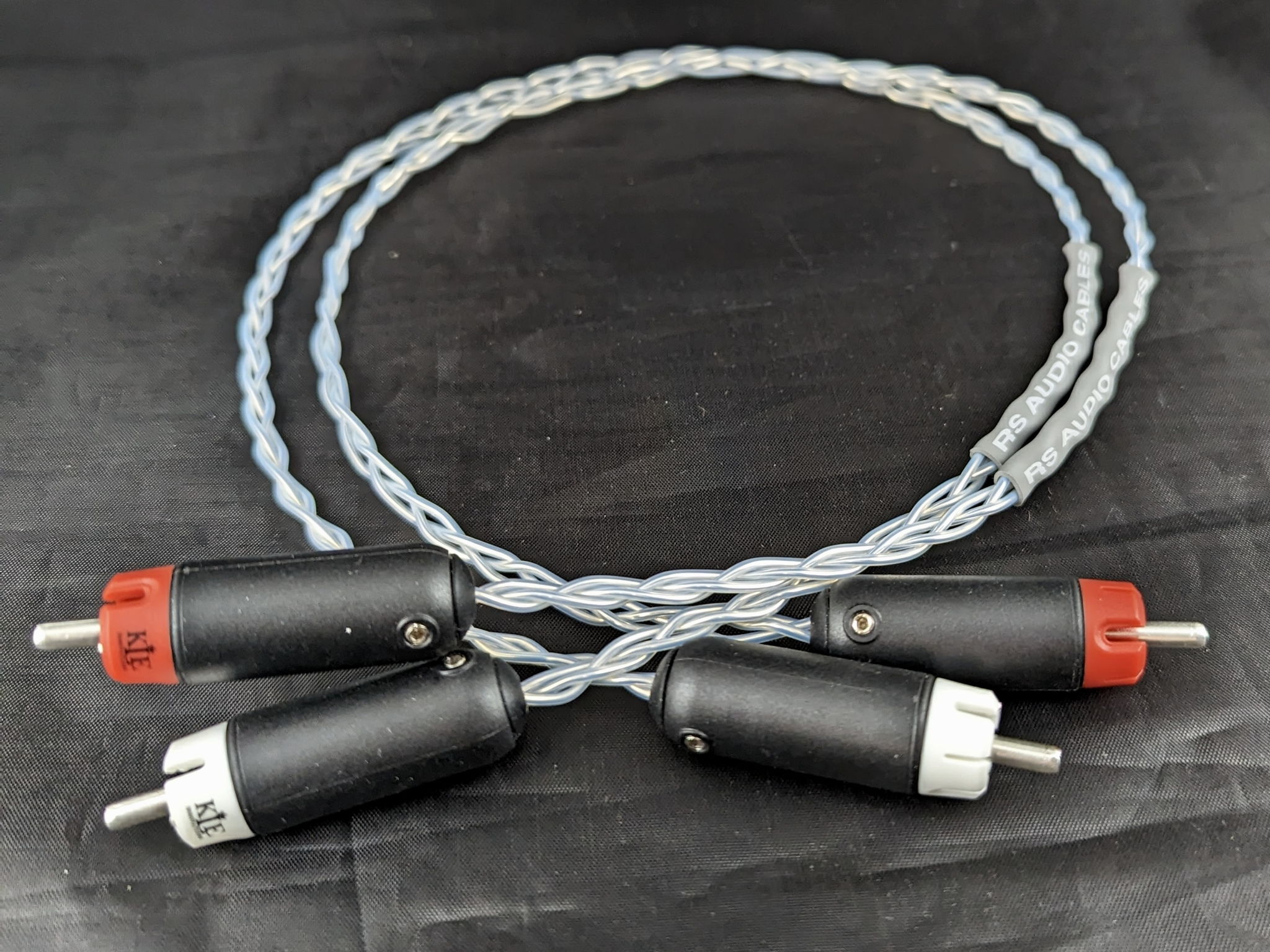 New RS Cables 0.5m Pair Solid Silver Interconnects wit... 3