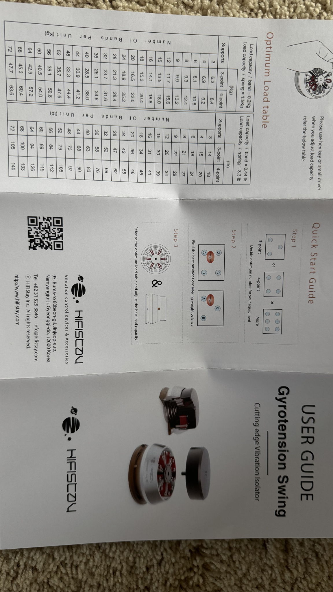 Hifistay Gyrotension Swing M "NEW" 9