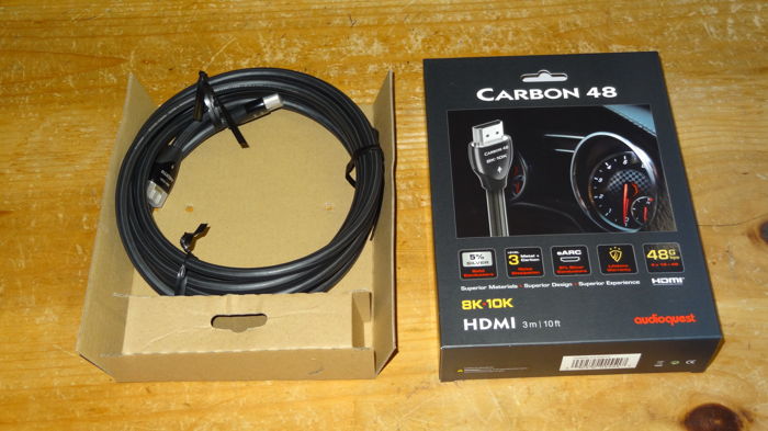 AudioQuest Carbon 48 8K-10K 3M (10 Feet) HDMI Cable Bar...