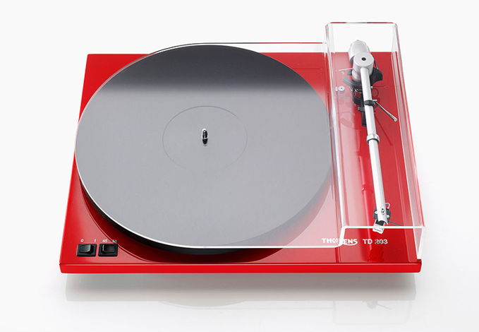 THORENS TD-203 Analog Turntable (Red): Excellent DEMO; ...