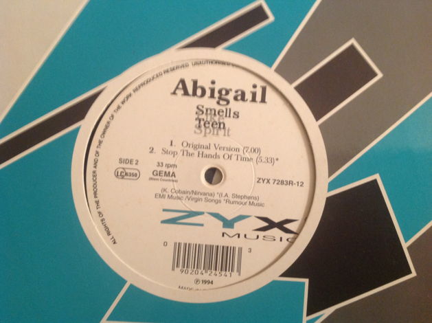Abigail Smells Like Teen Spirit ZYX  Records Germany 12...