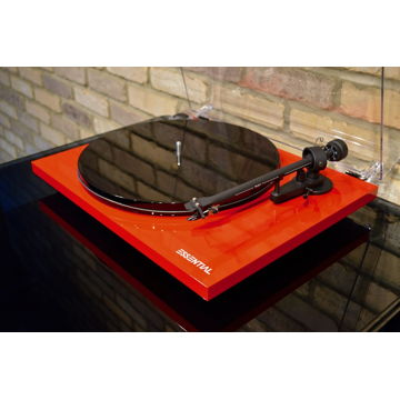 Pro-Ject Essential lll BT Turntable - Red w/Ortofon OM1...